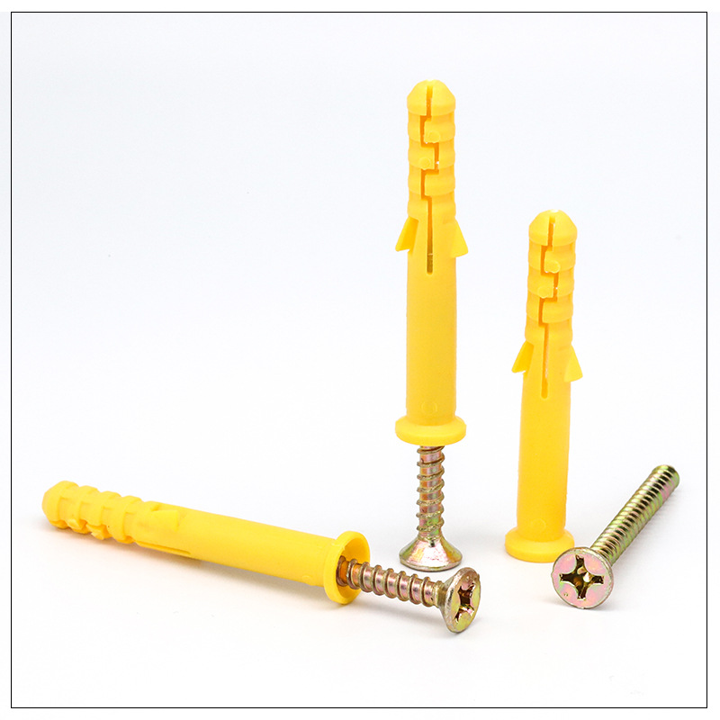 Small yellow fish plastic expansion tube, expansion screw, expansion plug bolt, expansion nail, self-tapping screw, rubber plug set 6/8/10 pic 39