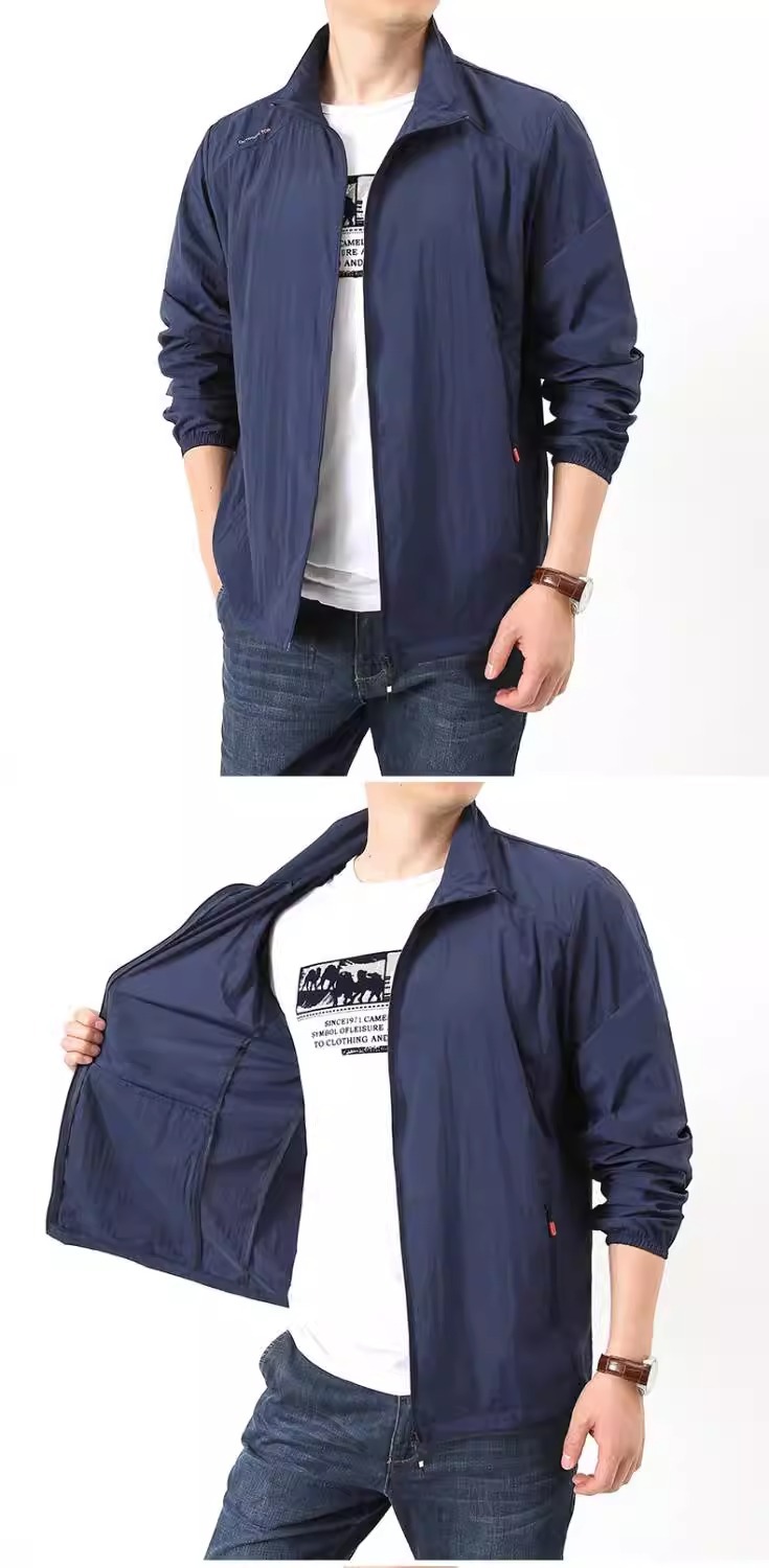 夏季男士防晒衣舒适锦纶100%宽松休闲户外运动防止外线速干皮肤衣详情11