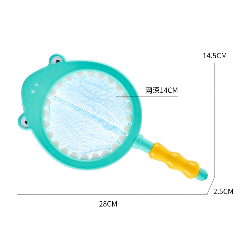 跨境宝宝洗澡玩具乌龟喷水网捞鱼鲨鱼儿童动物捏捏乐漂浮戏水玩具详情8