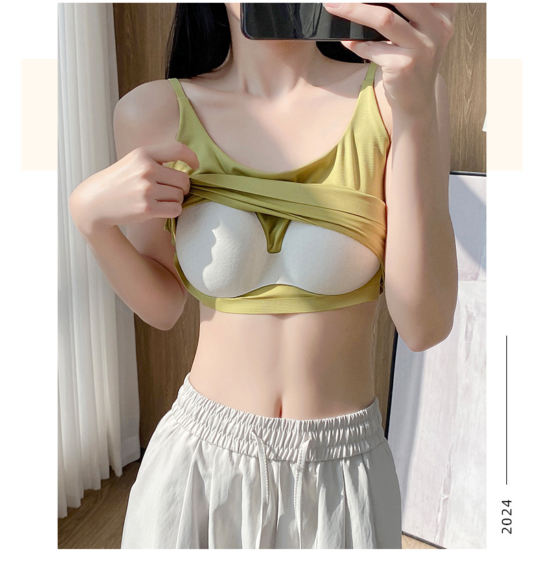 2501女轻运动风好身材背心吊带百搭显瘦美背固定杯打底内衣带胸垫详情22