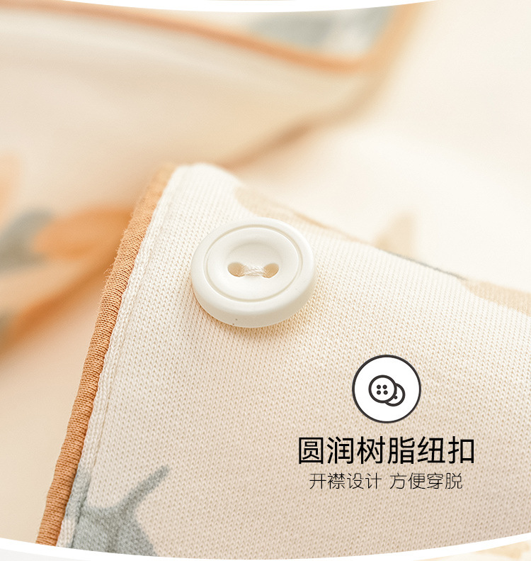 睡衣女士100%纯棉春秋款2024年新款长袖秋冬薄款大码家居服套装详情22
