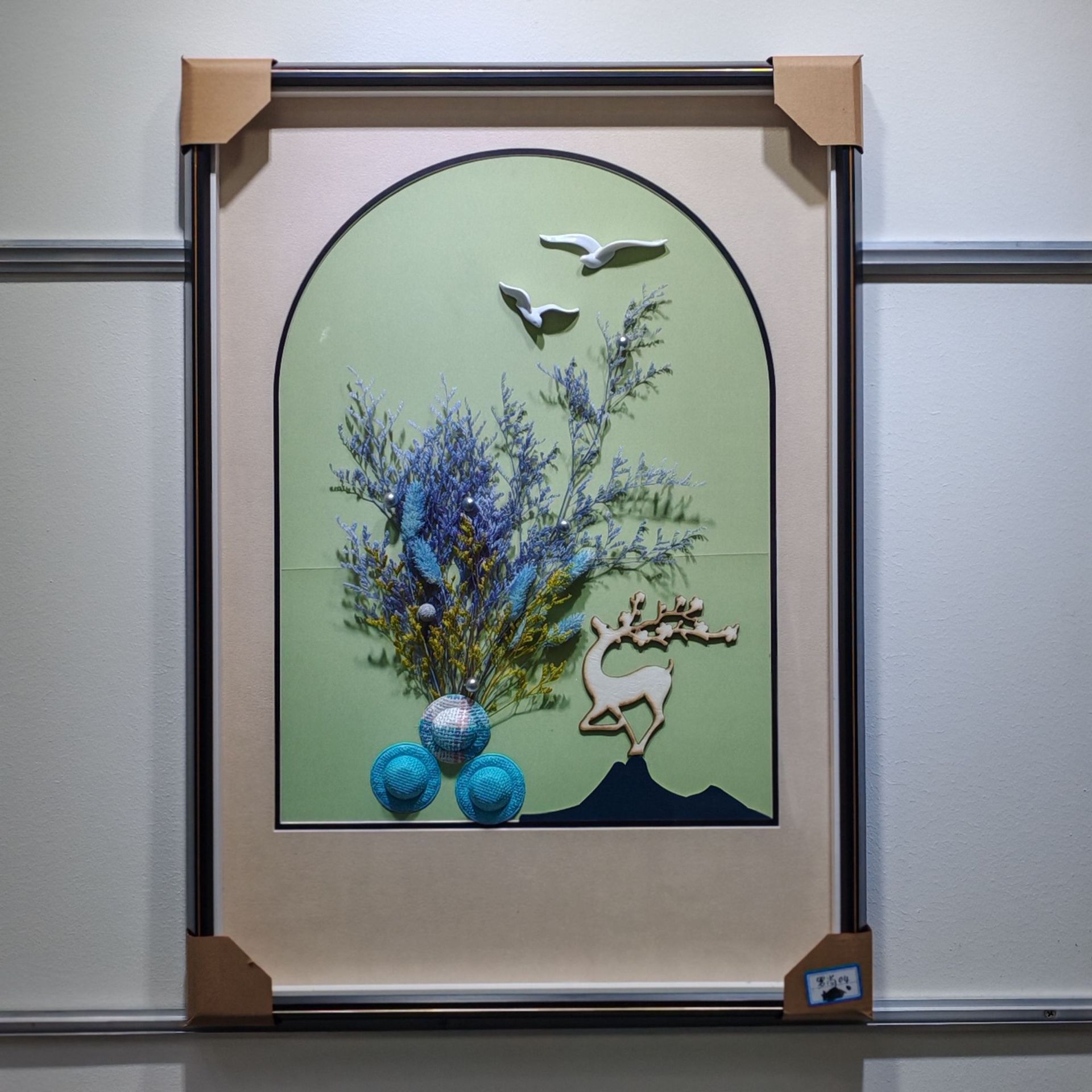 永生干花草新款装现代装饰画客厅餐厅卧室公寓宾馆壁饰 尺寸50*70详情4
