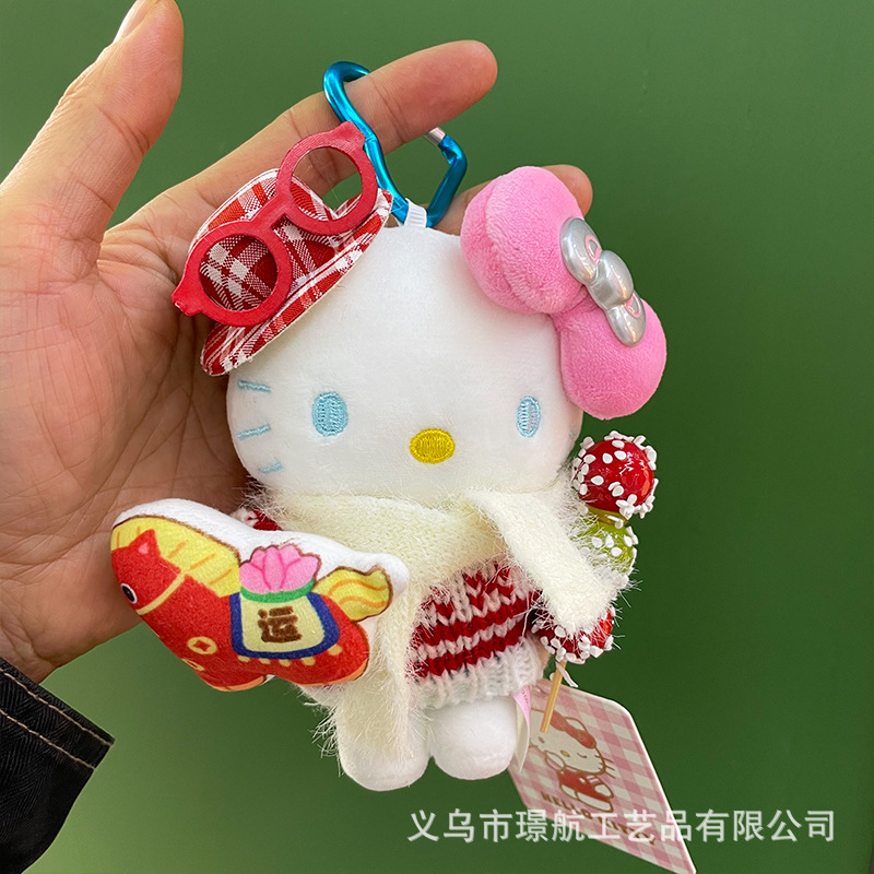 【 Genuine 】 New Year hellokitty Bag Pendant, Cute girl pendant, kt plush doll pic 7