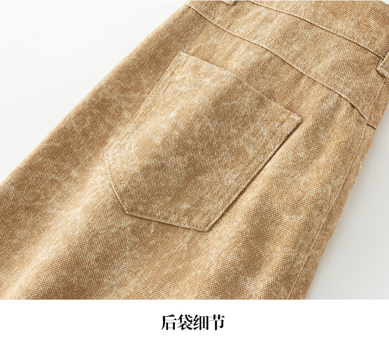 2024年春季新品冷转移面料牛仔裤女宽松高腰垂感阔腿拖地长裤详情28