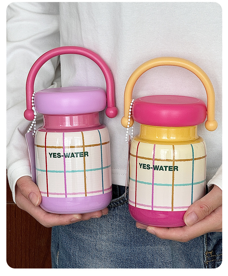 创意多巴胺高颜值水杯保温杯女生可爱便携手提不锈钢咖啡杯子批发详情29