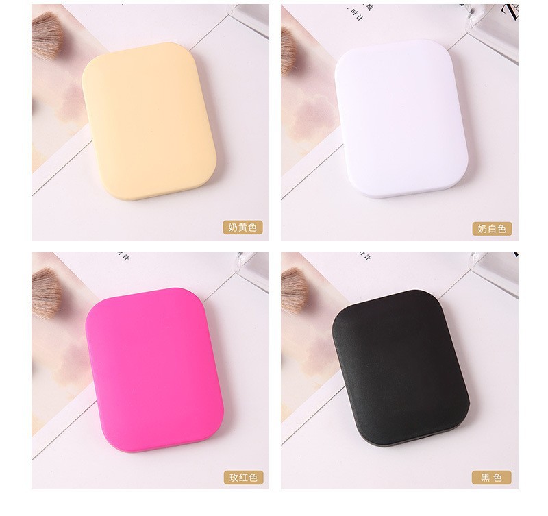 新品便携小镜子马卡龙色旅行折叠化妆镜迷你随身镜美容镜梳套装详情6