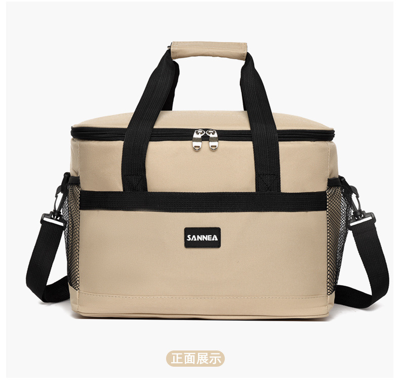 SANNE Cross-border Oxford cloth lunch box bags, hand-purified color takeout bags, outdoor picnic insulated and fresh-keeping bento ice packs pic 17