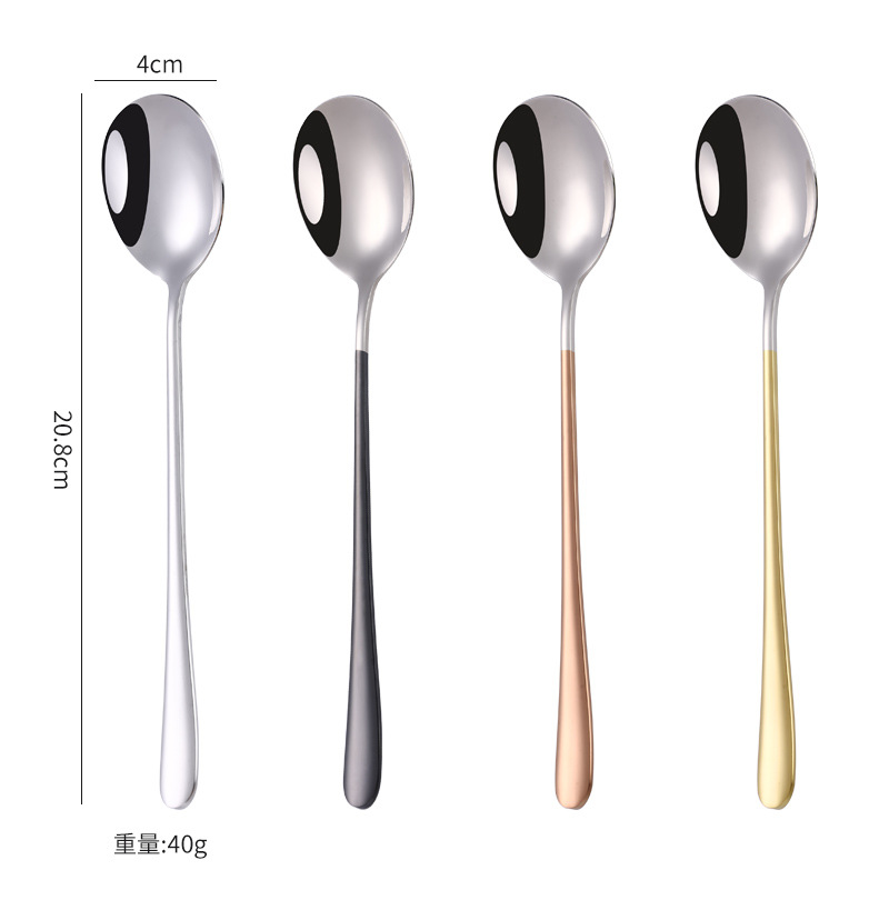 316 stainless steel spoons and forks, household Western-style spoons, high appearance level, eating spoons, soup spoons, dessert forks, ins Japanese style pic 10