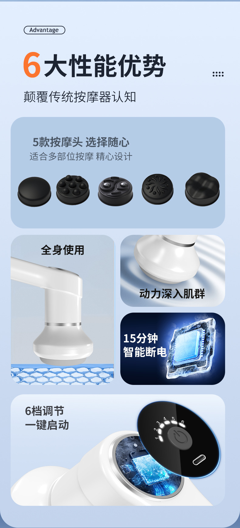 831美体按摩仪充电推脂机手持式便携颈部腰部肩部按摩器理疗仪详情1