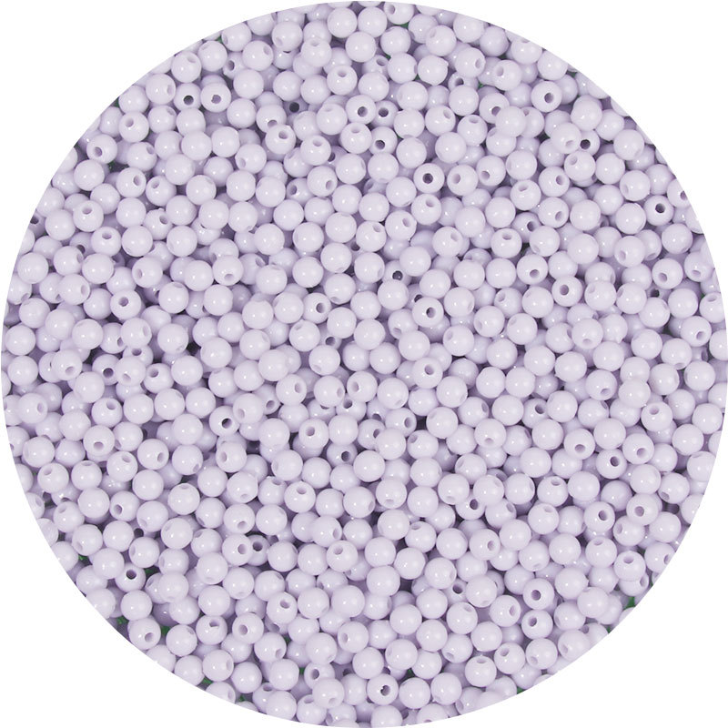 4mm亚克力塑料实色圆珠diy手工串珠手链首饰材料配件配饰散珠批发详情34