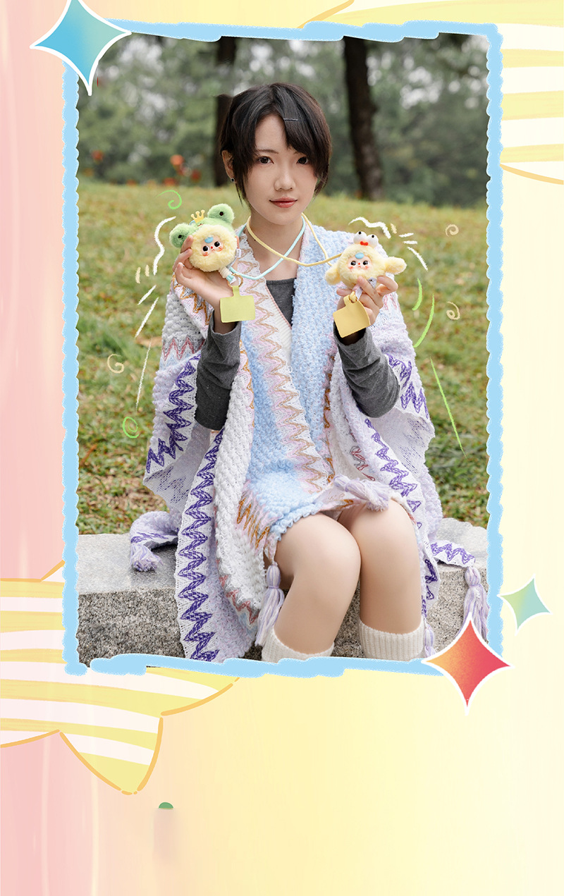 娃三岁手机挂绳挂件卡通毛绒盲盒可爱网红潮流潮玩摆件批发详情14