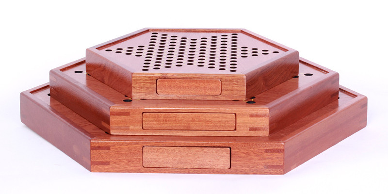 跳棋玻璃球木质桌上游戏棋牌厂家直销竞技益智玩具抽屉式便携收纳详情6