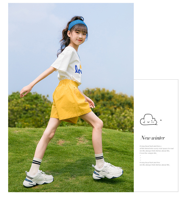 女童上衣夏装阔腿裤2024春夏季新款儿童洋气夏季运动套装中大童女详情11
