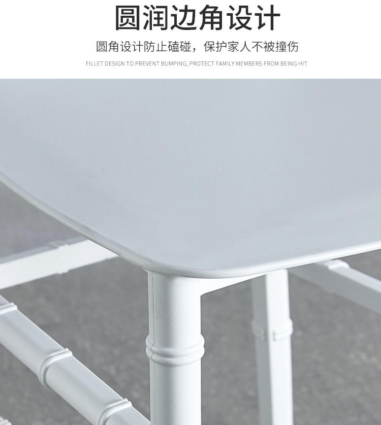 Bamboo joint chairs, outdoor wedding hall banquet chairs, white and gold plastic backrest dining chairs, Napoleon Castle chairs pic 10