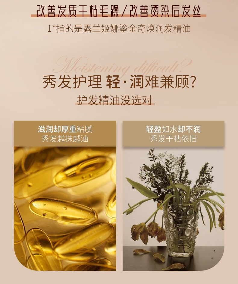 Lulanjina Hair Care Essential Oil for Women prevents frizz, softens, repairs curly hair, improves hair quality and leaves fragrance pic 2