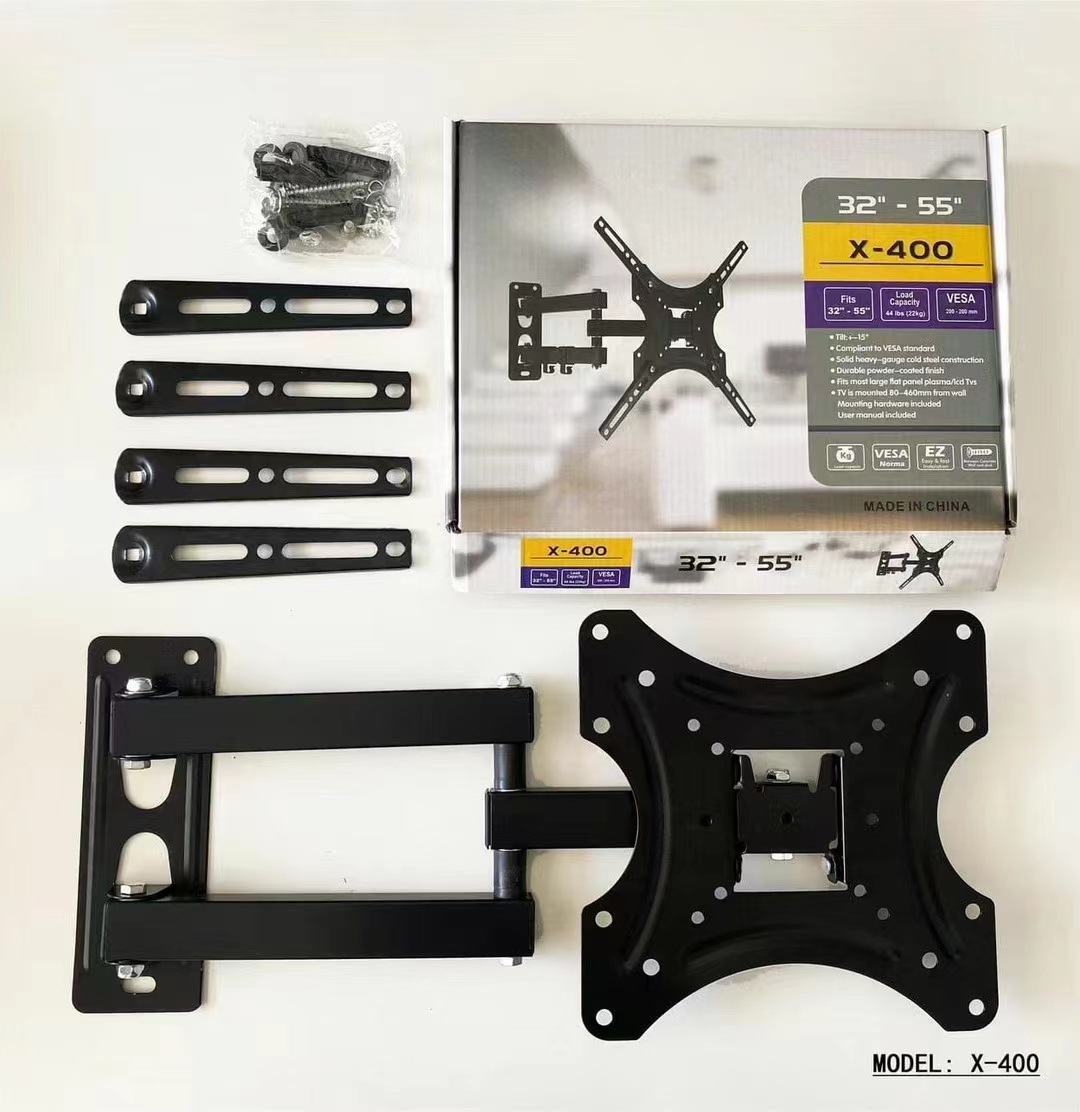 Telescopic swing TV stand, LCD TV swing TV hanging rack, single-arm and double-arm telescopic TV stand pic 3