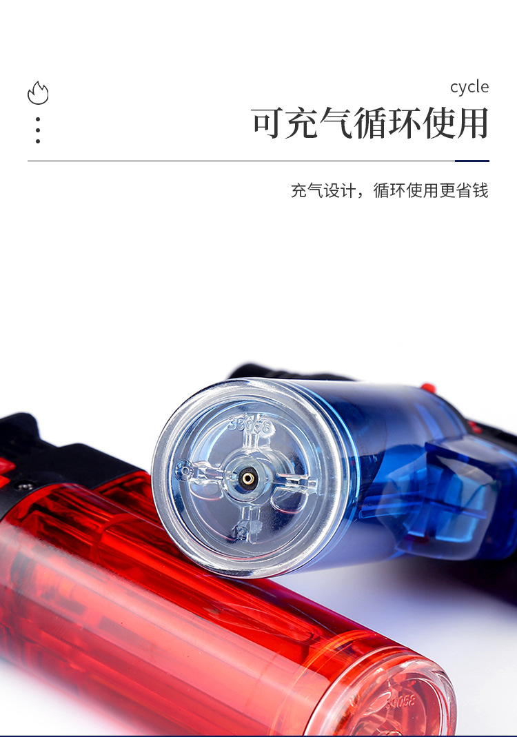 直冲打火机焊枪小喷枪户外雪茄防风气体点火器小巧便携艾灸点火器详情6