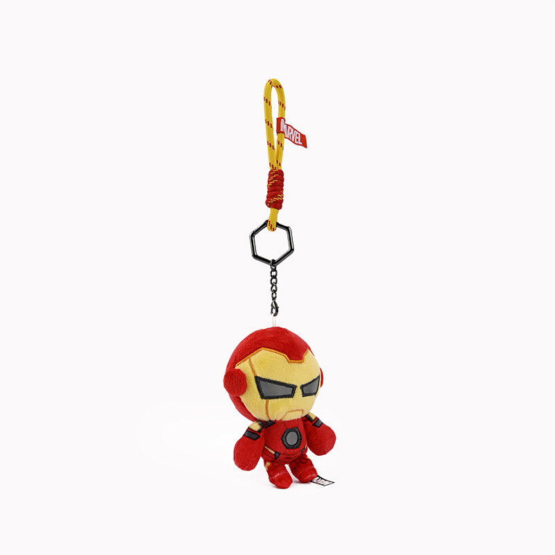 Disney-authorized Marvel Spider-Man, Iron Man and Hulk plush toy pendant Captain America keychain pic 14