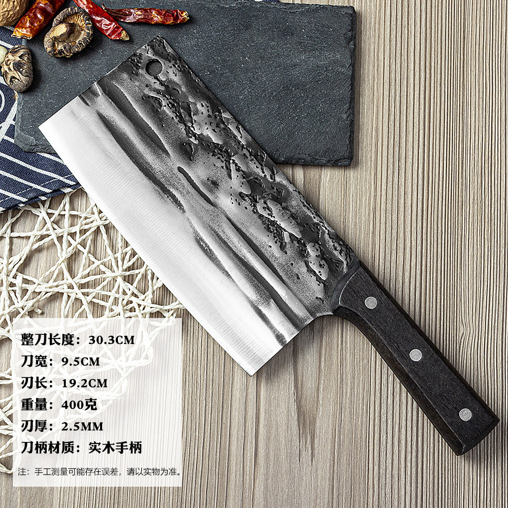 阳江厂家直销家用厨房菜刀锻打切肉切菜刀砍骨斩骨地摊跑江湖菜刀详情13