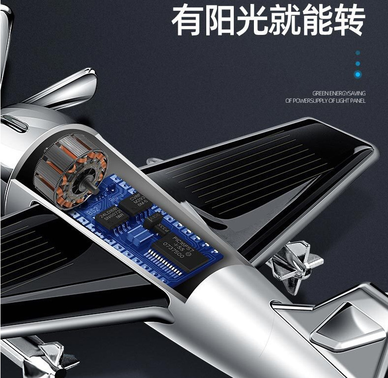 Car perfume, interior solid aromatherapy, car decoration, long-lasting light fragrance, high-end products, solar aircraft ornaments pic 5