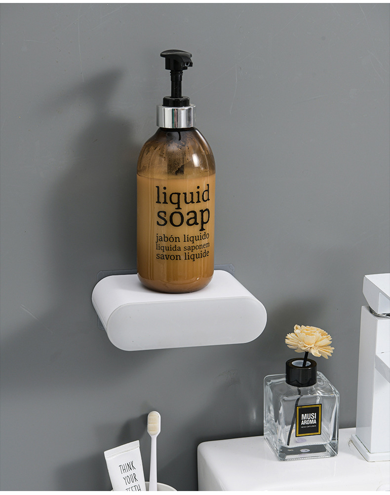 Creative multi-functional draining soap box, plastic bathroom, no-drilling, traceless storage rack, suction cup soap box pic 8