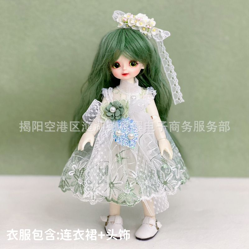 6分bjd娃娃换装衣服洛丽塔套装30厘米洋娃娃裙子连衣裙制服女仆装详情42