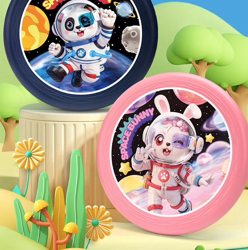 儿童软飞盘幼儿园专业手抛卡通飞盘玩具宠物飞碟户外竞技运动批发详情2