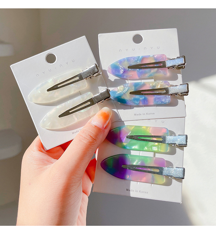 白鹿同款无痕发夹女侧边前额刘海边夹小卡子化妆发卡鸭嘴夹子头饰详情43