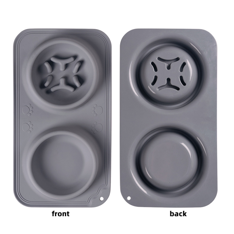 Silicone pet feeding tray, anti-tipping and anti-spillage, large-capacity pet feeding tray, suitable for both dogs and cats, cross-border pic 5