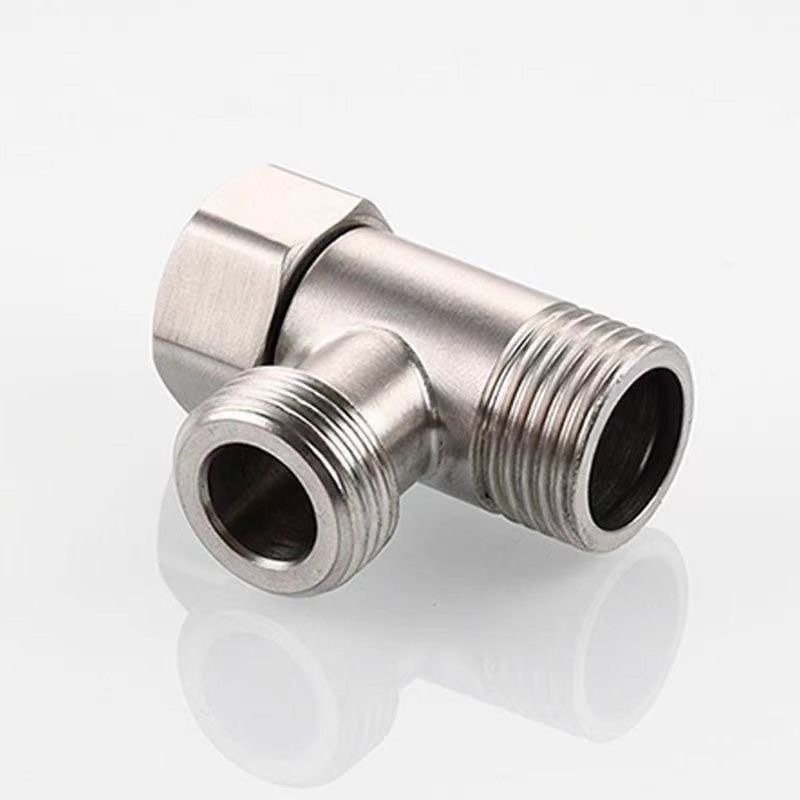 304 stainless steel three-way household 4-inch DN15 splitter, one-way two-way union, internal and external threaded water pipe joint pic 2