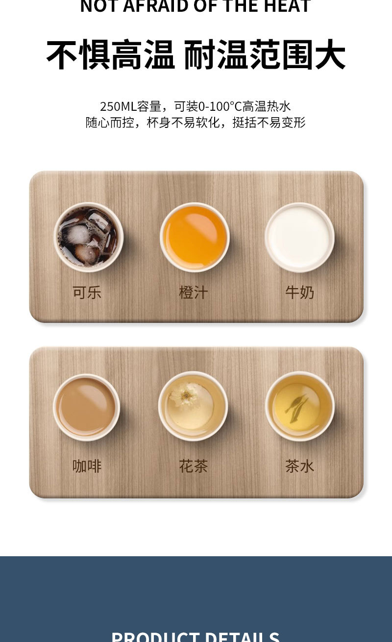 一次性水杯 源头工厂批发直销加厚纸杯子整箱商用家用200ml纸杯子详情9