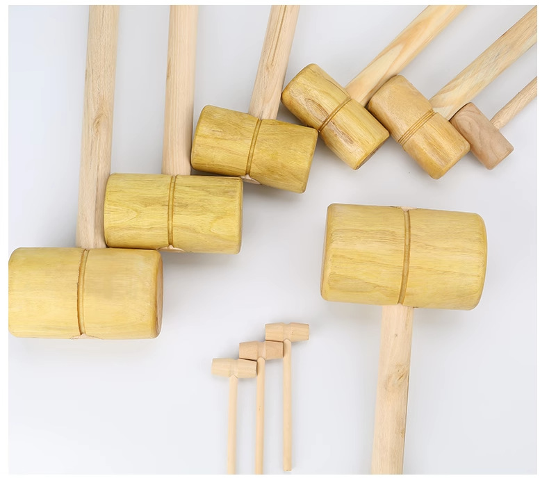 Wooden hammer, solid wood, round head small wooden hammer, wooden mallet, hard wood hammer, wooden rod hammer, back hammer, large wooden hammer, small 木棰 pic 11