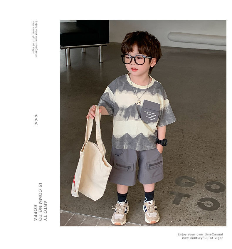 男童夏季短袖套装2024新款潮流韩版中小童薄款秋装潮酷男宝两件套详情20