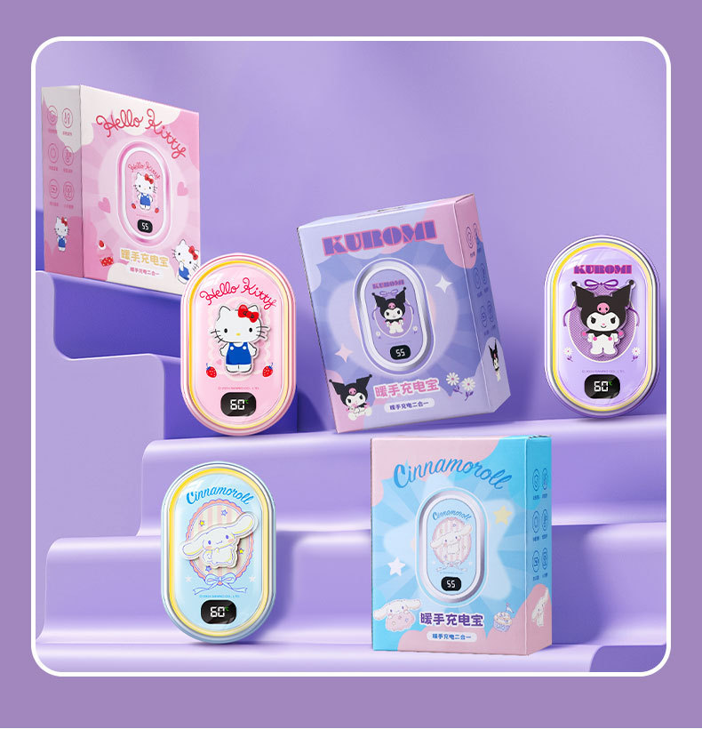 Sanrio hand warmers and power banks are perfect birthday gifts for female couples and best friends. Students can hold them warm in their hands during class pic 23