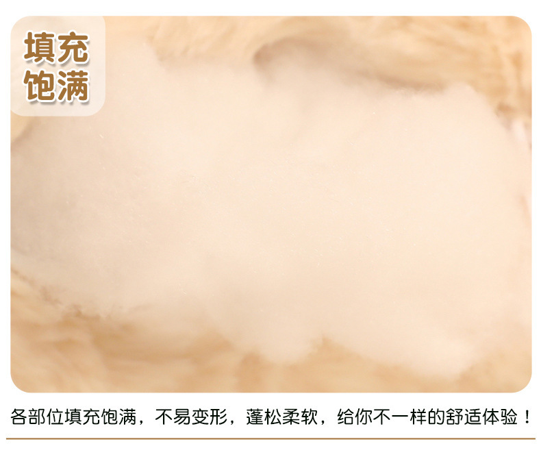 Soft animal pillows, long throw pillows, sofa on the bed, plush toys for girls, fluffy and cute doll gifts pic 11