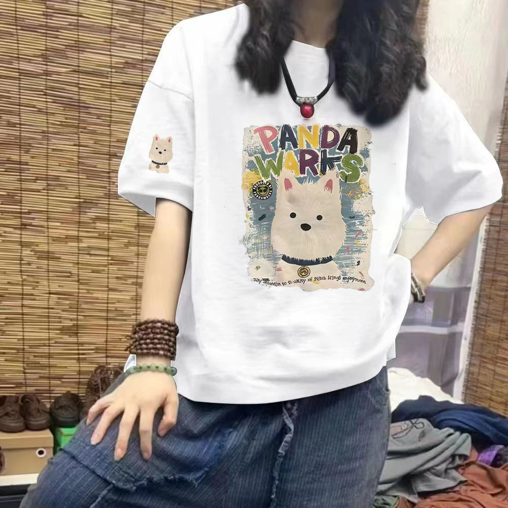 胖mm大码300斤纯棉女士t恤短袖夏季新款微胖宽松显瘦小个子上衣潮详情11