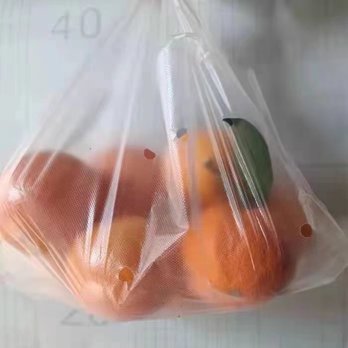 白色加厚透明加大号手提塑料袋透气打孔袋子背心袋水果蔬菜防雾袋详情11