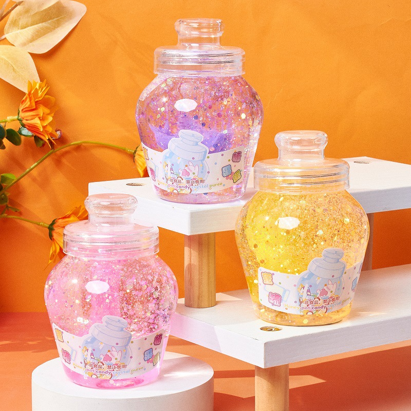 网红爆款蜜罐糖果泥起泡胶捏捏乐解压高颜值史莱姆工厂批发详情4