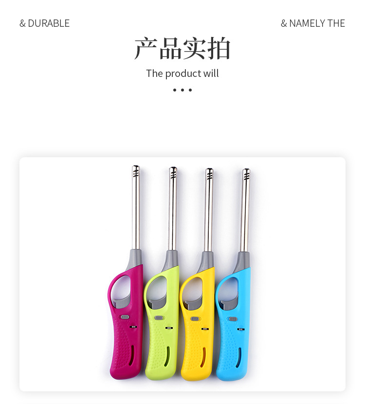 跨境现货户外烧烤明火点火器家用安全点火器煤气灶厨房长嘴打火机详情10