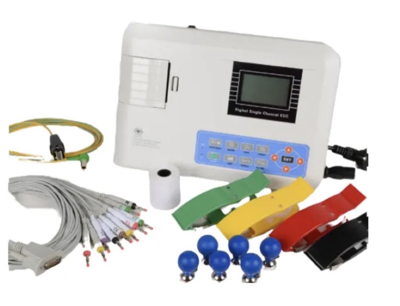 Cross-border exclusive supply of ECG100G portable electrocardiograph display digital single-channel 12-lead electrocardiograph pic 6
