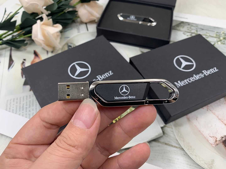 迈巴赫奔驰车载音乐U盘批发32g抖音直播64g刻字旋转优盘礼盒128GB详情17