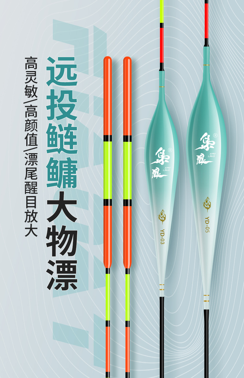 大物鱼漂超醒目纳米青鱼翘嘴鲢鳙高灵敏加粗尾远投巨物钓鱼浮漂详情1