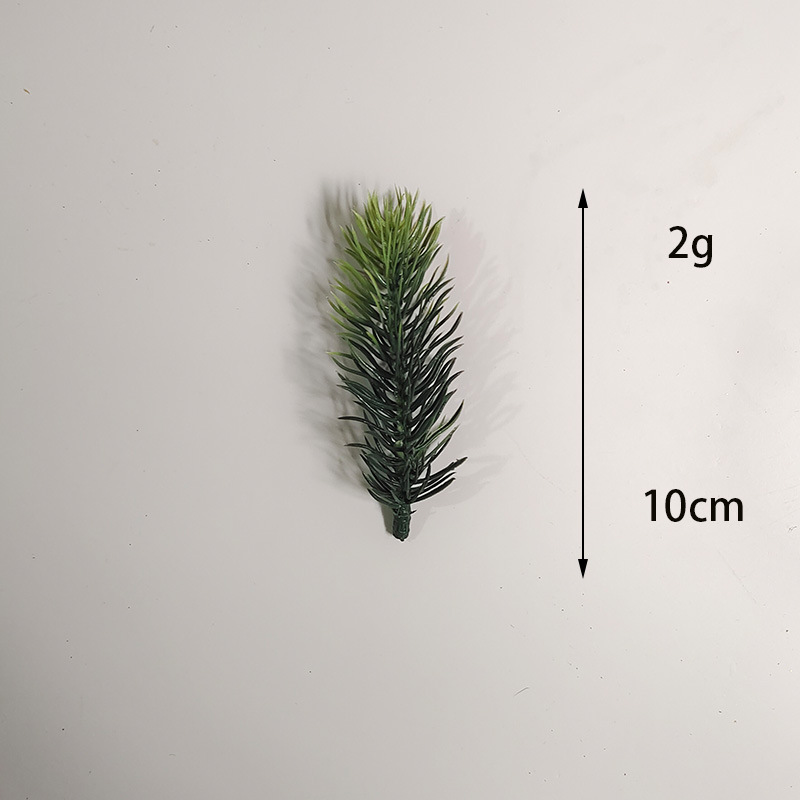 仿真松针圣诞节气氛布置绿植圣诞花环水草摆饰装饰配件人造PE松枝办公文化园艺植物配件详情7