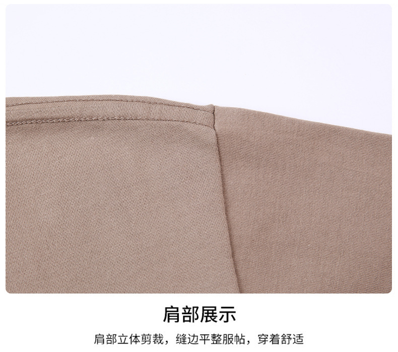 跨境纯棉绣花短袖男士t恤2025夏季新款休闲透气圆领半袖薄款体恤详情4