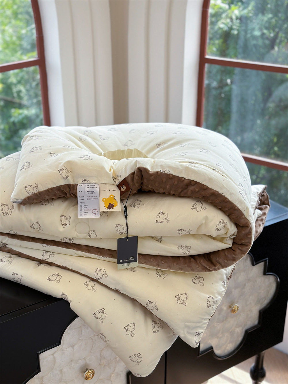 13372 All-cotton cartoon small floral print spring and autumn quilt soothing, bean quilt warm and fleece winter quilt core pic 73