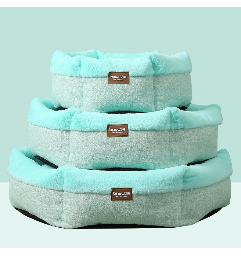 厂家批发猫窝狗窝四季通用防滑防潮可拆洗圆形宠物窝垫冬季保暖详情7