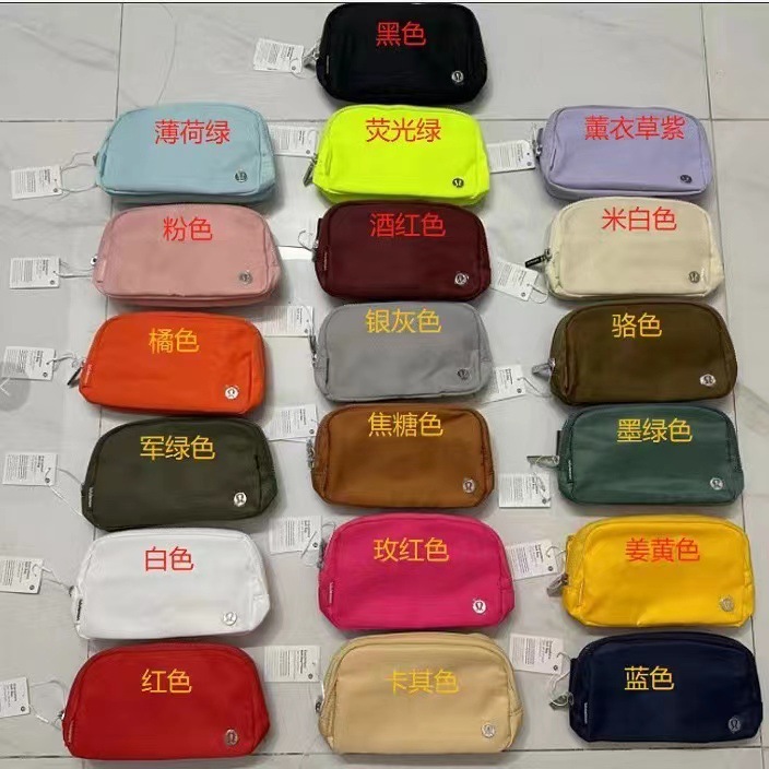 lulu腰包时尚多功能腰包大容量运动包手机包跑步健身腰包斜挎包包详情1