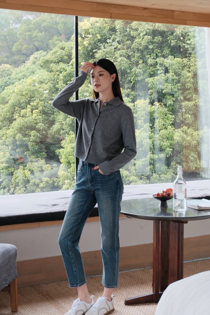 沃伦海龙 | 25新款版型Spicy 糯米牛仔都市高腰弹力烟筒牛仔裤女详情6