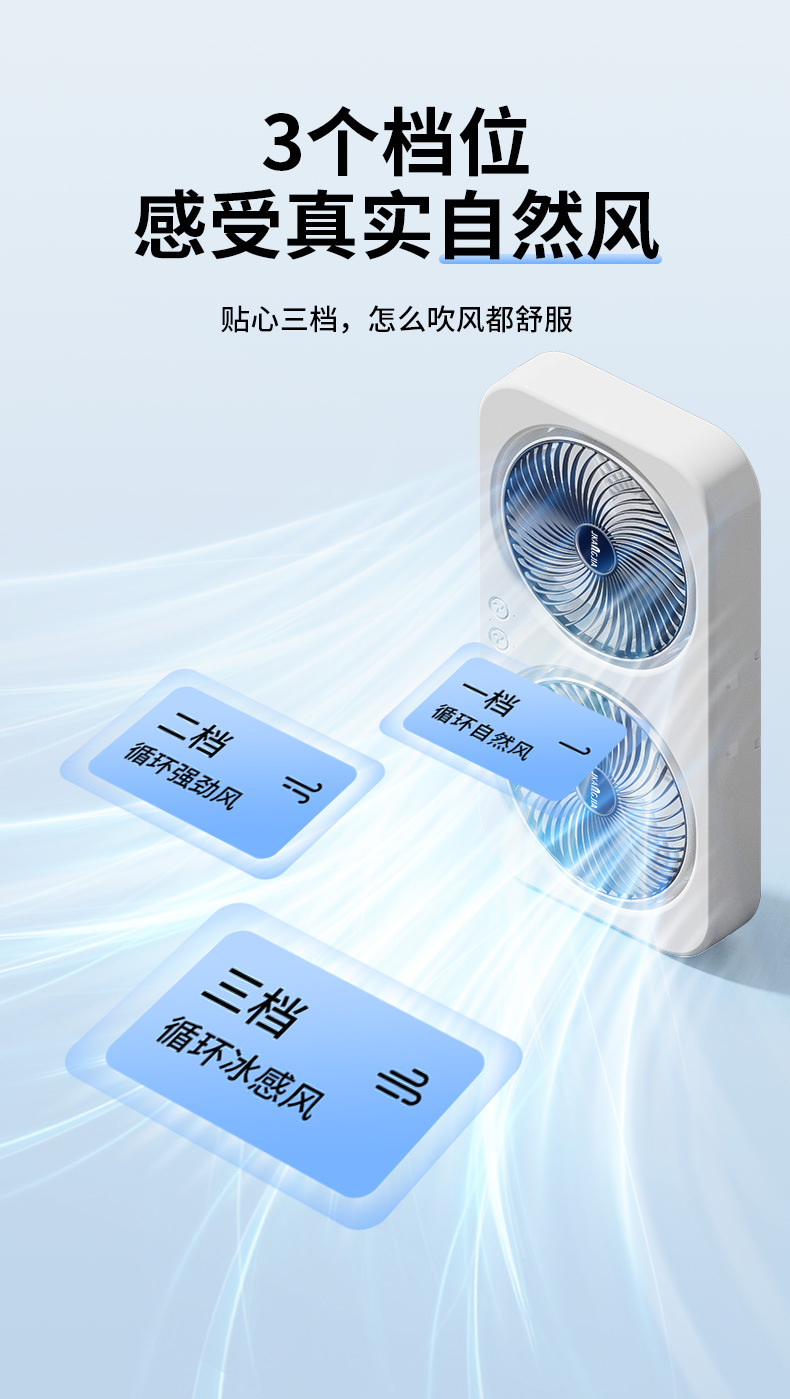 2025新款跨境夹子风扇桌面风扇usb充电款家用宿舍静音大风力风扇详情11