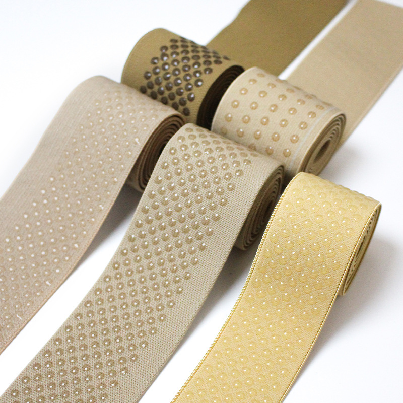 Factory-customized anti-slip elastic bands, silicone anti-slip rubber bands, underwear elastic bands, waistband accessories are selling well with high elasticity pic 4